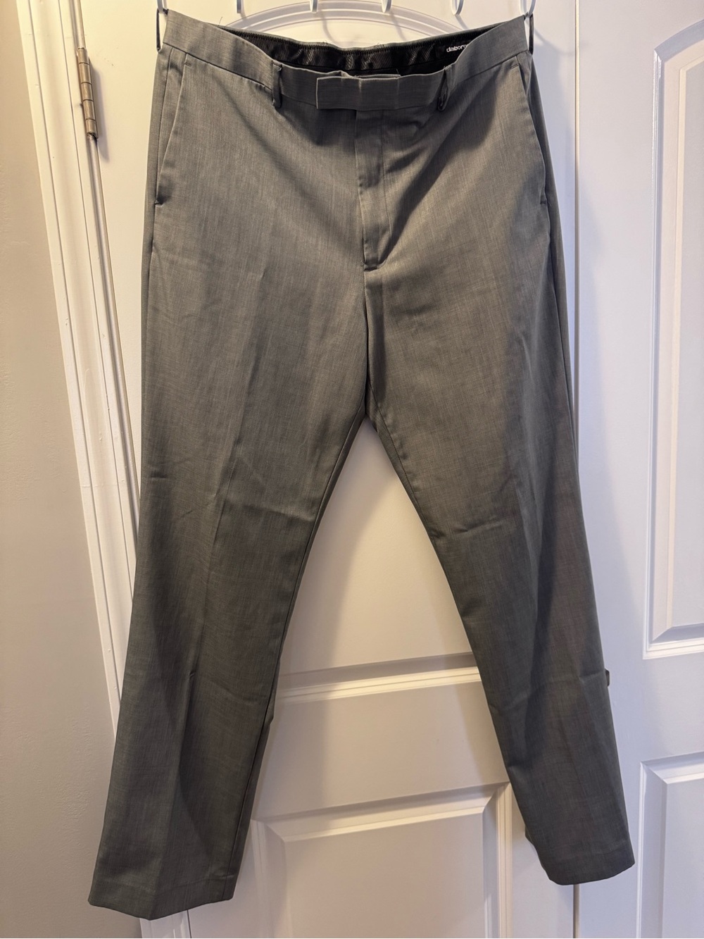 Claiborne Men's Gray Dress Pants - Modern Straight Leg